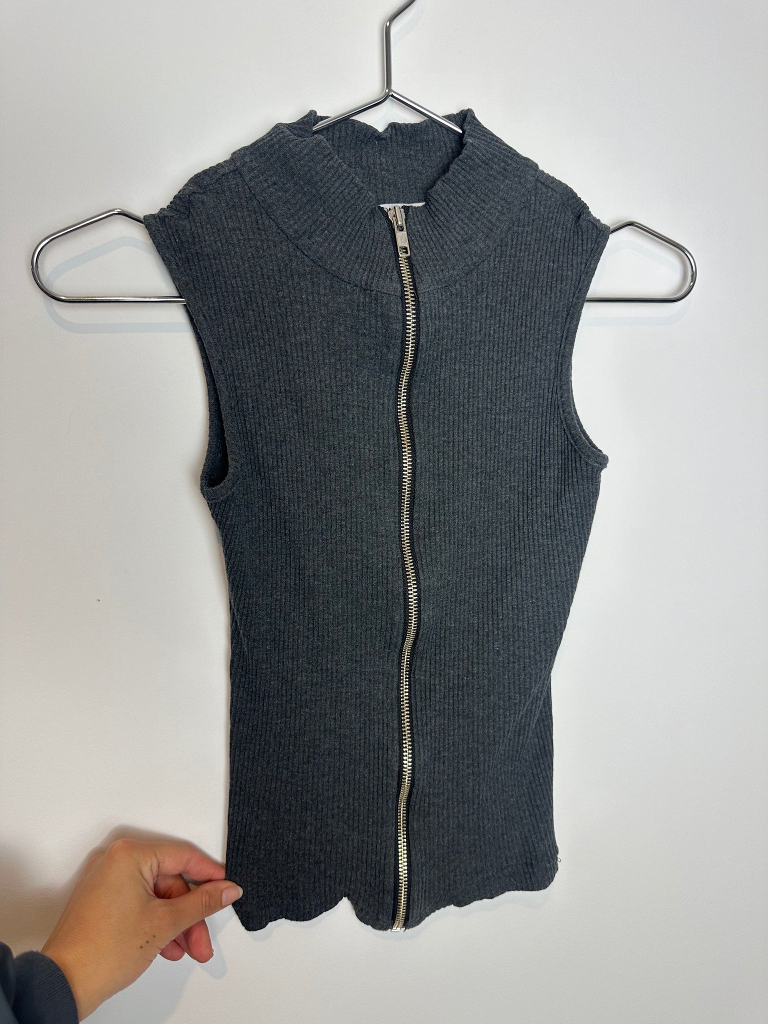 SAMPLE - Zip Through Vest ~ Charcoal